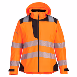 Portwest Womens/Ladies PW3 Hi-Vis Safety Jacket - M, Orange/Black
