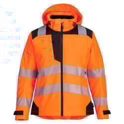 Portwest Womens/Ladies PW3 Hi-Vis Safety Jacket - M, Orange/Black