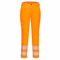 Portwest Mens RWS Stretch Hi-Vis Work Trousers - 41R, Orange