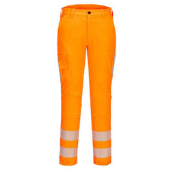 Portwest Mens RWS Stretch Hi-Vis Work Trousers - 44R, Orange
