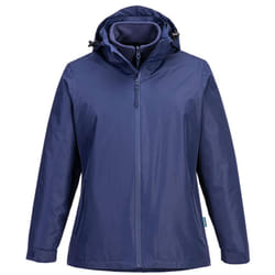 Portwest Womens/Ladies 3 in 1 Padded Jacket - L, Navy