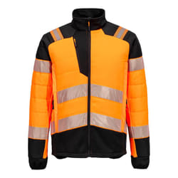 Portwest Mens PW3 Padded High-Vis Hybrid Jacket - M, Orange/Black