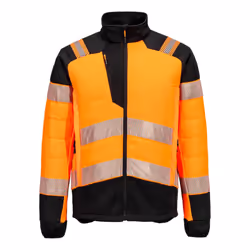 Portwest Mens PW3 Padded High-Vis Hybrid Jacket - XL, Orange/Black