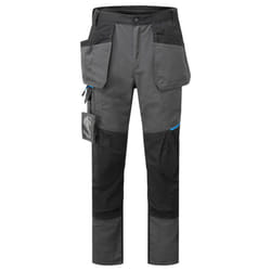 Portwest Mens WX3 Holster Pocket Slim Work Trousers - 46R, Metal Grey