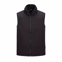 Portwest Unisex Adult Print and Promo Double Layered Softshell Gilet - M, Black