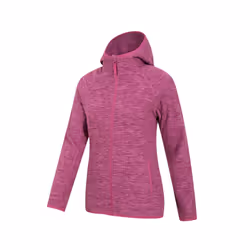 Mountain Warehouse Womens/Ladies Lleyn II Melange Full Zip Hoodie - 6 UK, Berry