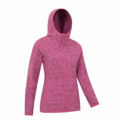 Mountain Warehouse Womens/Ladies Lleyn II Melange Full Zip Hoodie - 6 UK, Berry