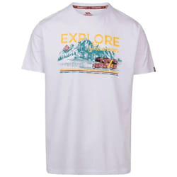 Trespass Mens Thelon Printed Casual T-Shirt - XXL, White