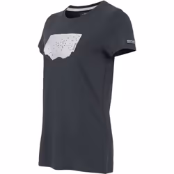 Regatta Womens/Ladies Fingal Printed Stretch T-Shirt - 8 UK, Seal Grey