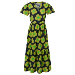 Regatta Womens/Ladies Orla Kiely Spinning Flower Tiered Midi Dress - 8 UK, Navy