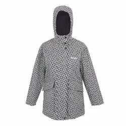 Regatta Childrens/Kids Orla Kiely Jasmine Flower Waterproof Jacket - 3-4 Years, Black