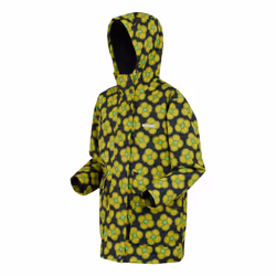 Regatta Childrens/Kids Orla Kiely Swing Spinning Flower Waterproof Jacket - 7-8 Years, Navy