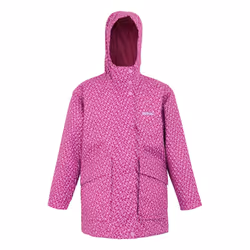Regatta Childrens/Kids Orla Kiely Swing Jasmine Flower Waterproof Jacket - 13 Years, Lilac Cream