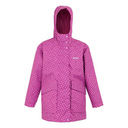 Regatta Childrens/Kids Orla Kiely Swing Jasmine Flower Waterproof Jacket - 13 Years, Lilac Cream