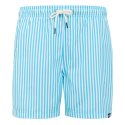 Regatta Mens Loras Striped Swim Shorts - 3XL, Aquarius Blue