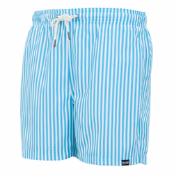 Regatta Mens Loras Striped Swim Shorts - 3XL, Aquarius Blue