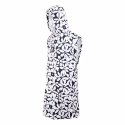 Regatta Unisex Adult Large Floral Hooded Towel - S-M, Navy/White