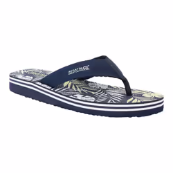 Regatta Mens Rico Leaf Flip Flops - 8 UK, Navy