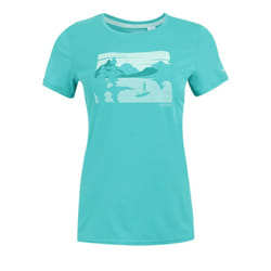 Regatta Womens/Ladies Fingal Landscape Stretch T-Shirt - 8 UK, Turquoise