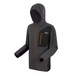 Regatta Mens Lakewright Full Zip Fleece Jacket - XXL, Ash/Black