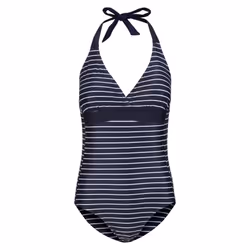 Regatta Womens/Ladies Flavia II Stripe One Piece Swimsuit - 22 UK, Navy/White