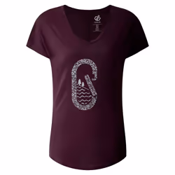 Dare 2B Womens/Ladies Serene Pine Tree T-Shirt - 10 UK, Deep Plum