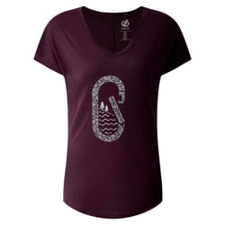 Dare 2B Womens/Ladies Serene Pine Tree T-Shirt - 10 UK, Deep Plum