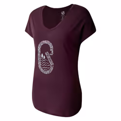 Dare 2B Womens/Ladies Serene Pine Tree T-Shirt - 10 UK, Deep Plum