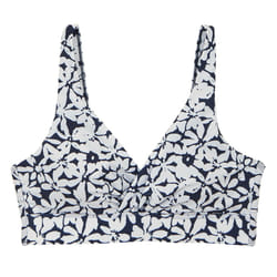 Regatta Womens/Ladies Paloma Large Floral Bikini Top - 10 UK, Navy/White