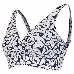Regatta Womens/Ladies Paloma Large Floral Bikini Top - 10 UK, Navy/White