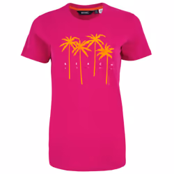 Regatta Womens/Ladies Filandra VX Palm Tree T-Shirt - 26 UK, Pink Fusion