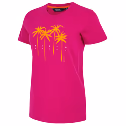 Regatta Womens/Ladies Filandra VX Palm Tree T-Shirt - 26 UK, Pink Fusion