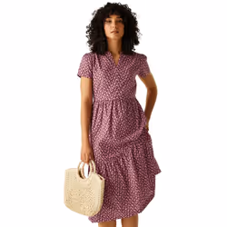 Regatta Womens/Ladies Orla Kiely Jasmine Flower Tiered Midi Dress