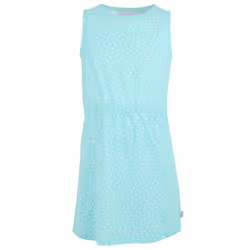 Regatta Girls Beylina Micro-Dot Dress - 3-4 Years, Aruba Blue/White
