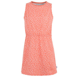 Regatta Girls Beylina Micro-Dot Dress - 9-10 Years, Peach Bloom/White