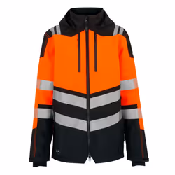 Regatta Professional Mens High-Vis Waterproof Jacket - XXL, Black/Orange