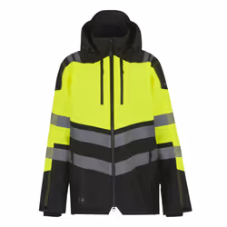 Regatta Professional Mens High-Vis Waterproof Jacket - M, Black/Yellow