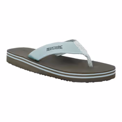Regatta Mens Rico Flip Flops - 8 UK, Dark Khaki/Glacier Green
