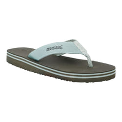 Regatta Mens Rico Flip Flops - 8 UK, Dark Khaki/Glacier Green