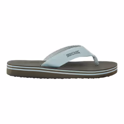 Regatta Mens Rico Flip Flops - 8 UK, Dark Khaki/Glacier Green
