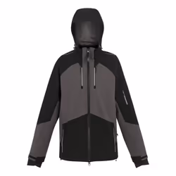 Regatta Professional Unisex Adult Waterproof Stretch Shell Jacket - 4XL, Slate Grey/Black