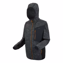 Regatta Mens Alven Full Zip Fleece Jacket - L, Ash Marl/Black/Fox