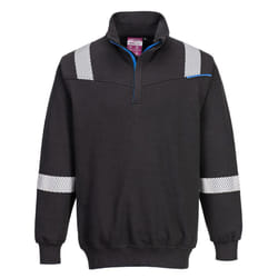 Portwest Unisex Adult WX3 FR Modaflame Sweatshirt - L, Black