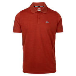 Trespass Mens Mckay Active Polo Shirt - L, Burnt Sienna Marl