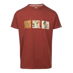 Trespass Mens Kooten T-Shirt - L, Burnt Sienna Marl
