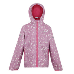 Regatta Childrens/Kids Lever II Camo Waterproof Jacket - 9-10 Years, Lilas/Light Vanilla/Beaujolais