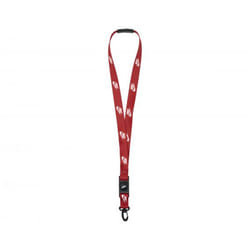 Nike Club Standard Lanyard - One Size, Red/Black/White