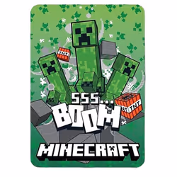 Minecraft Boom Fleece Blanket