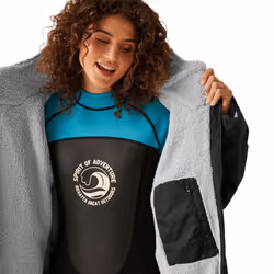 Regatta Unisex Adult Waterproof Fleece Lined Changing Robe - S-M, Black