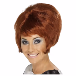 Smiffys Womens/Ladies 60s Beehive Wig - One Size, Auburn
